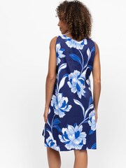 Cyberjammies Blue Floral Print Bus Short Nightdress - Image 3 of 4