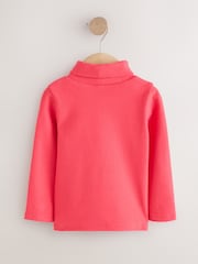 Navy/ Grey/ Purple Long Sleeve Roll Neck Top 3 Pack (3mths-7yrs) - Image 3 of 7
