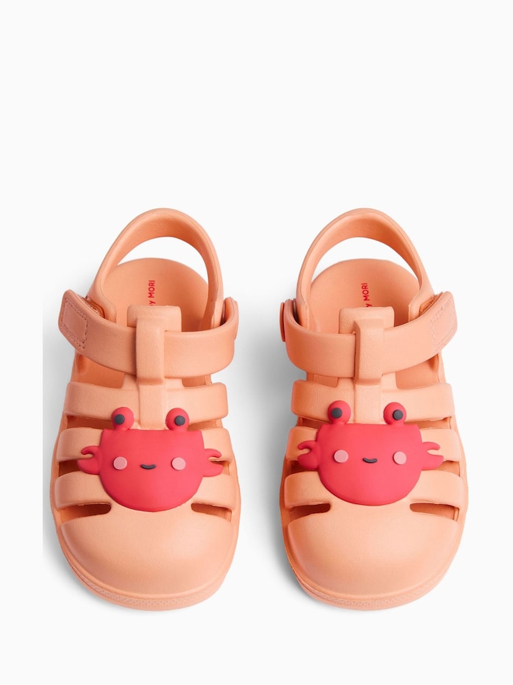 KIDLY by MORI Kid's Soft Foam Clog Crab Orange Sandals - صورة 3 من 3 KIDLY by MORI Kid's Soft Foam Clog Crab Orange Sandals - صورة 3 من 3