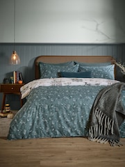 Furn White Ghost Town Reversible Duvet Cover and Pillowcase Set - Image 2 of 4