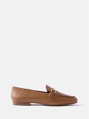 Mint Velvet Brown Leather Loafers - Image 3 of 4