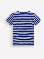 Boden Blue Short Sleeve Towelling T-Shirt - Image 2 of 3