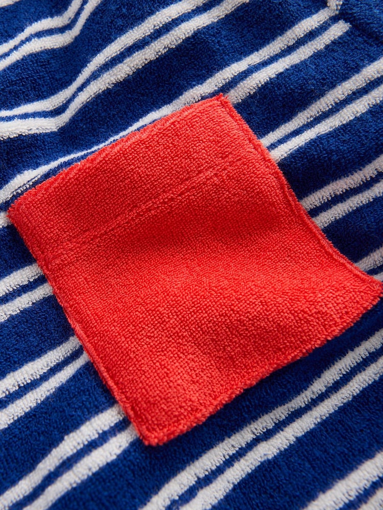 Boden Blue Short Sleeve Towelling T-Shirt - Image 3 of 3