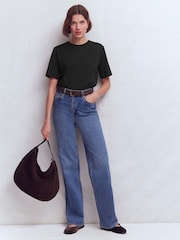 Boden Black Relaxed Cotton T-Shirt - Image 4 of 5