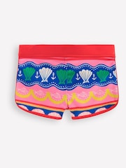 Boden Pink Patterned Swim Shorts - Image 1 of 3