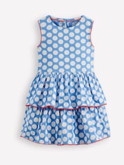 Boden Blue Tiered Jersey Sun Dress - Image 1 of 3