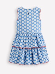 Boden Blue Tiered Jersey Sun Dress - Image 2 of 3