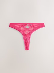Pink/Black Lace Strappy Thongs 2 Pack - Image 5 of 8