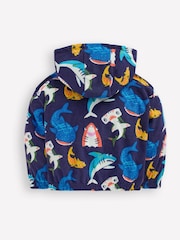 Boden Blue Towelling Pop-over Hoodie - Image 2 of 3