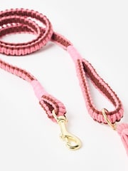 Oliver Bonas Pink & Burgundy Macramé Pet Lead - Image 3 of 4