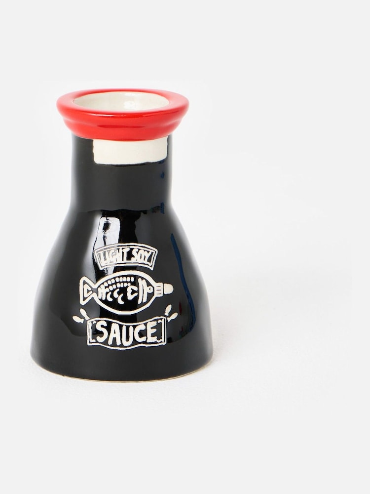 Oliver Bonas Black Soy Sauce Ceramic Matchstick Holder - Image 1 of 6