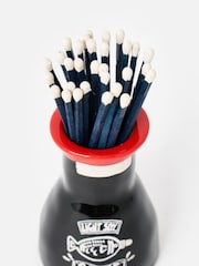 Oliver Bonas Black Soy Sauce Ceramic Matchstick Holder - Image 5 of 6