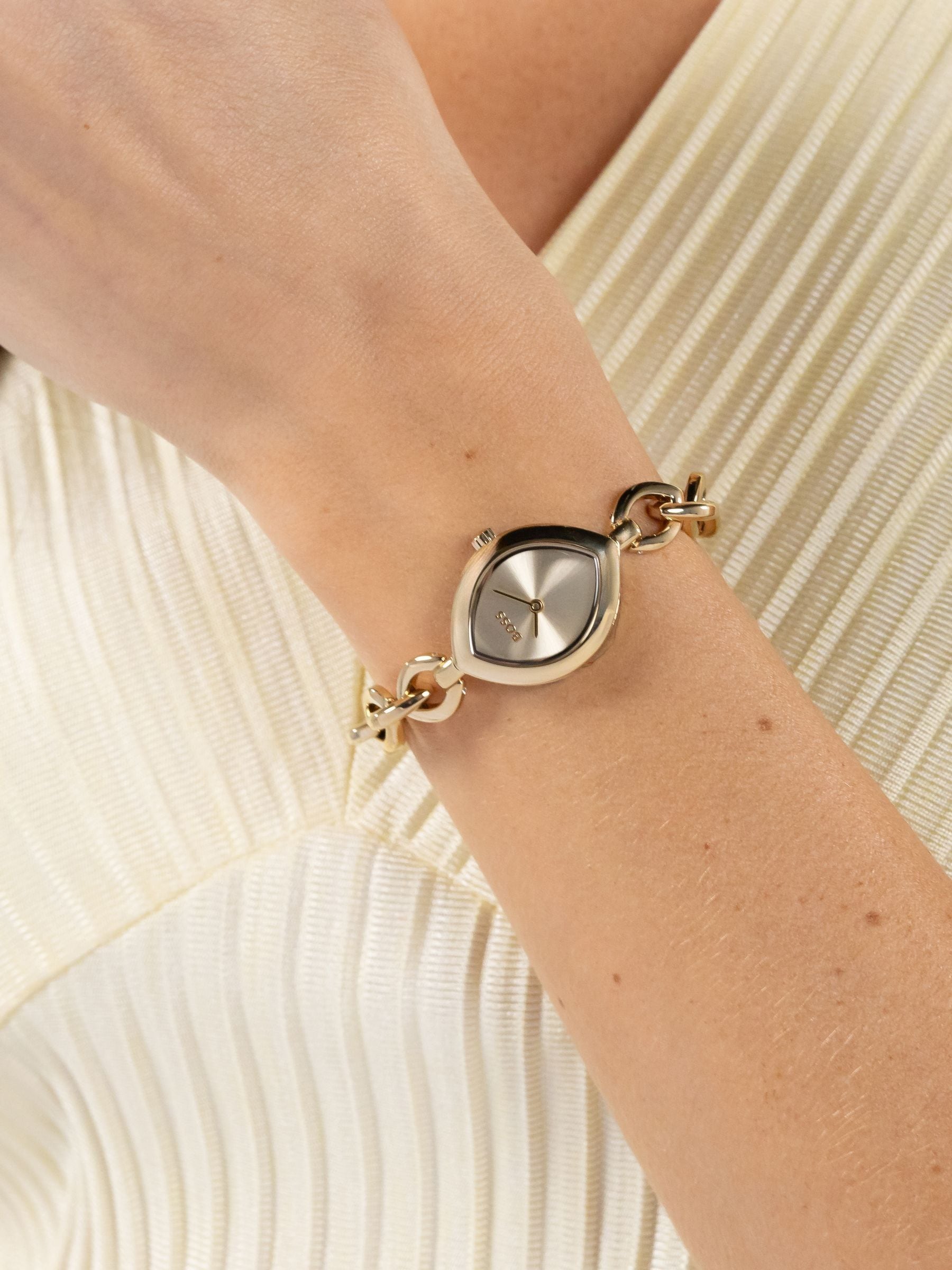 BOSS Ladies Fiora Gold Plated Bracelet Watch 1502839 - Image 7