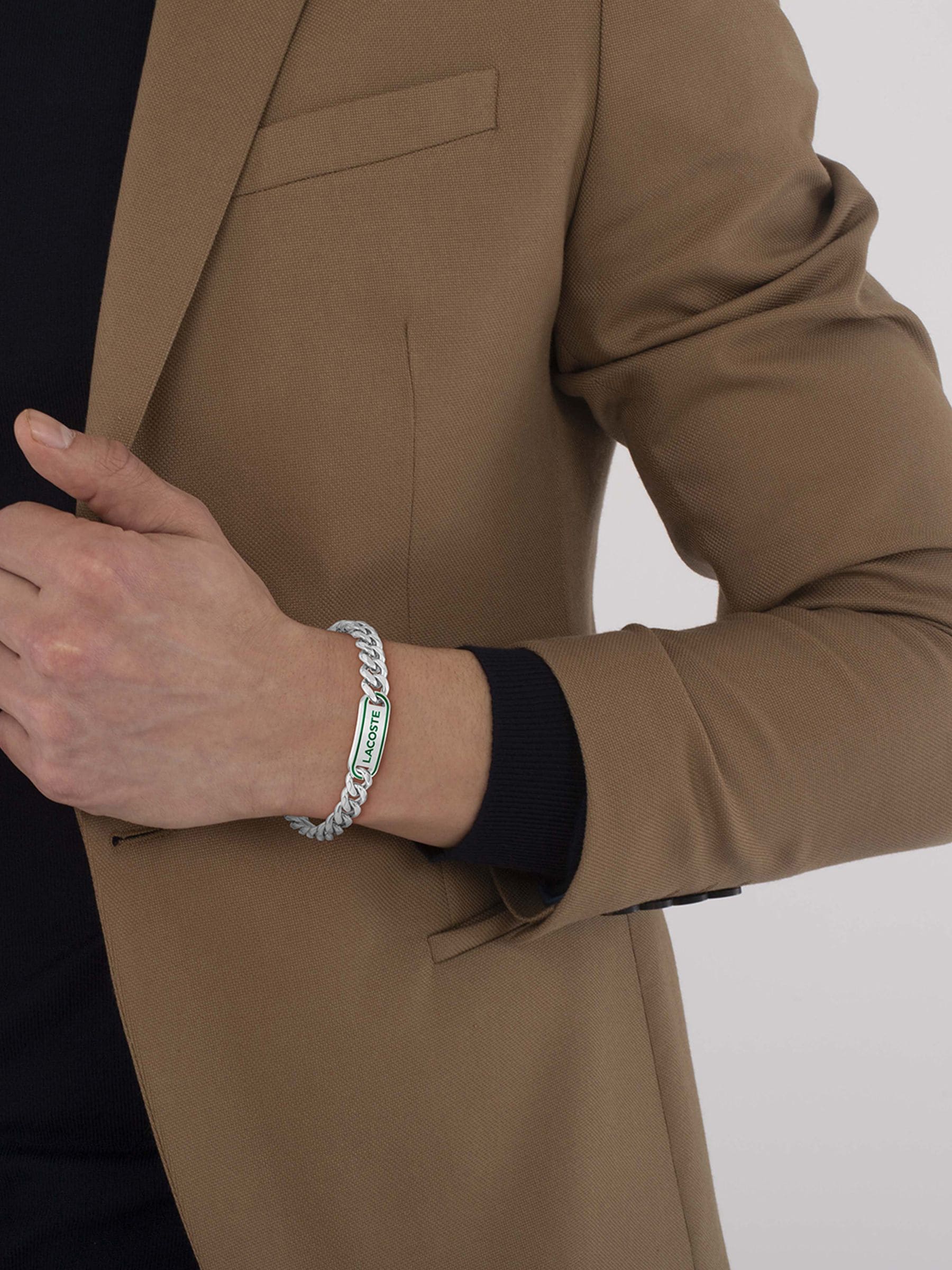 Lacoste Men's Jewellery District Stainless Steel Bracelet - Silver - Image 4