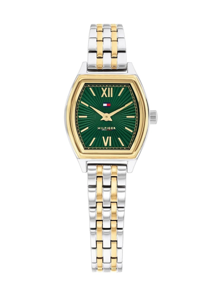 Tommy Hilfiger Gold Two Tone Stainless Steel and Gold Plated Watch - Image 4 of 4