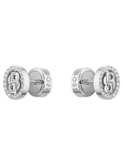 BOSS Silver Tone Double B Divine Stainless Steel Earrings - Image 3 of 4
