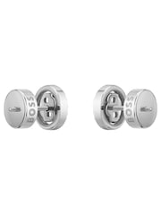 BOSS Silver Tone Double B Divine Stainless Steel Earrings - Image 4 of 4