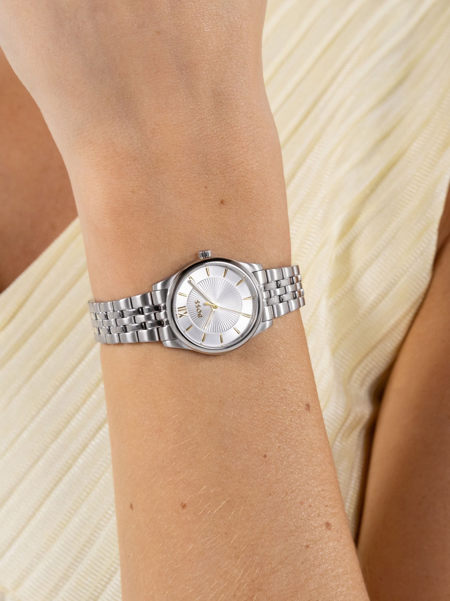 Women's Boss Graceful ' Silver-Tone Dial & Stainless Steel Bracelet Watch - Image 3
