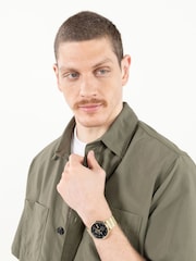 HUGO Gold Tone Style Light Pvd Mesh Bracelet Watch - Image 2 of 5