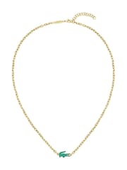 Lacoste Gold Tone Arthor IP Link Necklace - Image 1 of 7