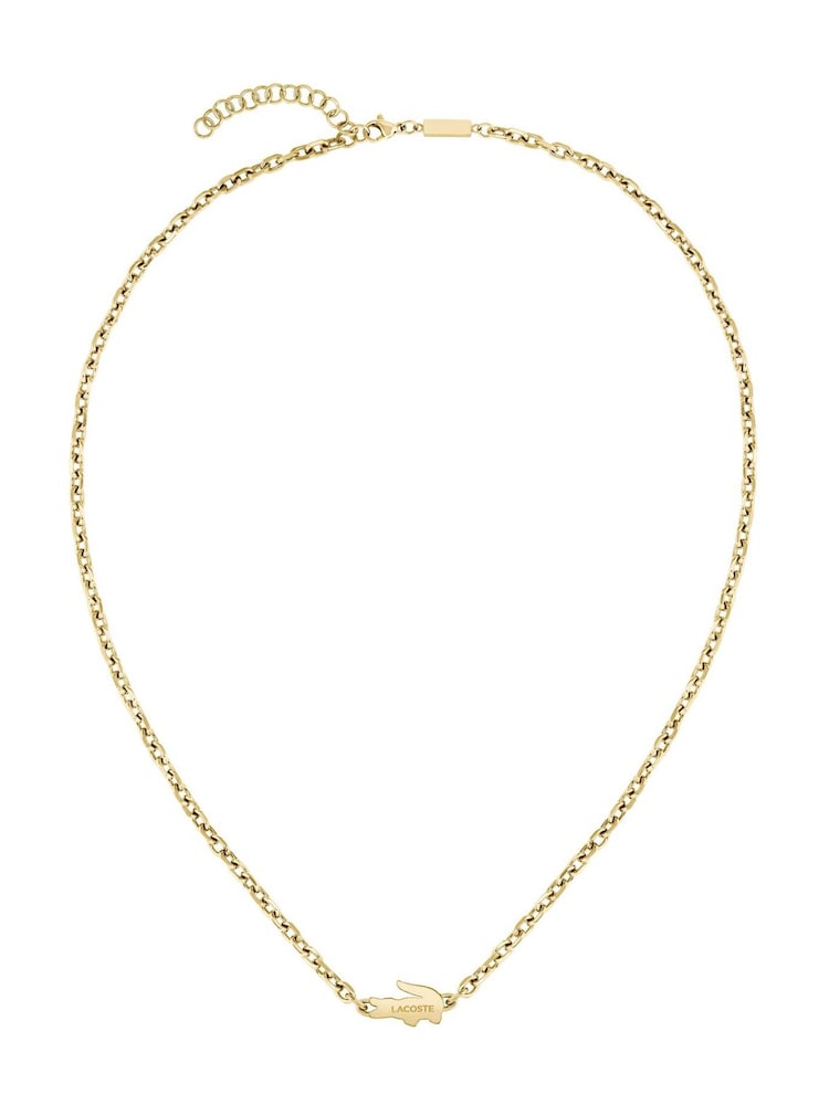 Lacoste Gold Tone Arthor IP Link Necklace - Image 2 of 7