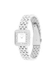 COACH Silver Tone Cass Crystal Dial and Stainless Steel Bracelet Watch - Image 1 of 4