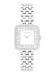 COACH Silver Tone Cass Crystal Dial and Stainless Steel Bracelet Watch - Image 2 of 4