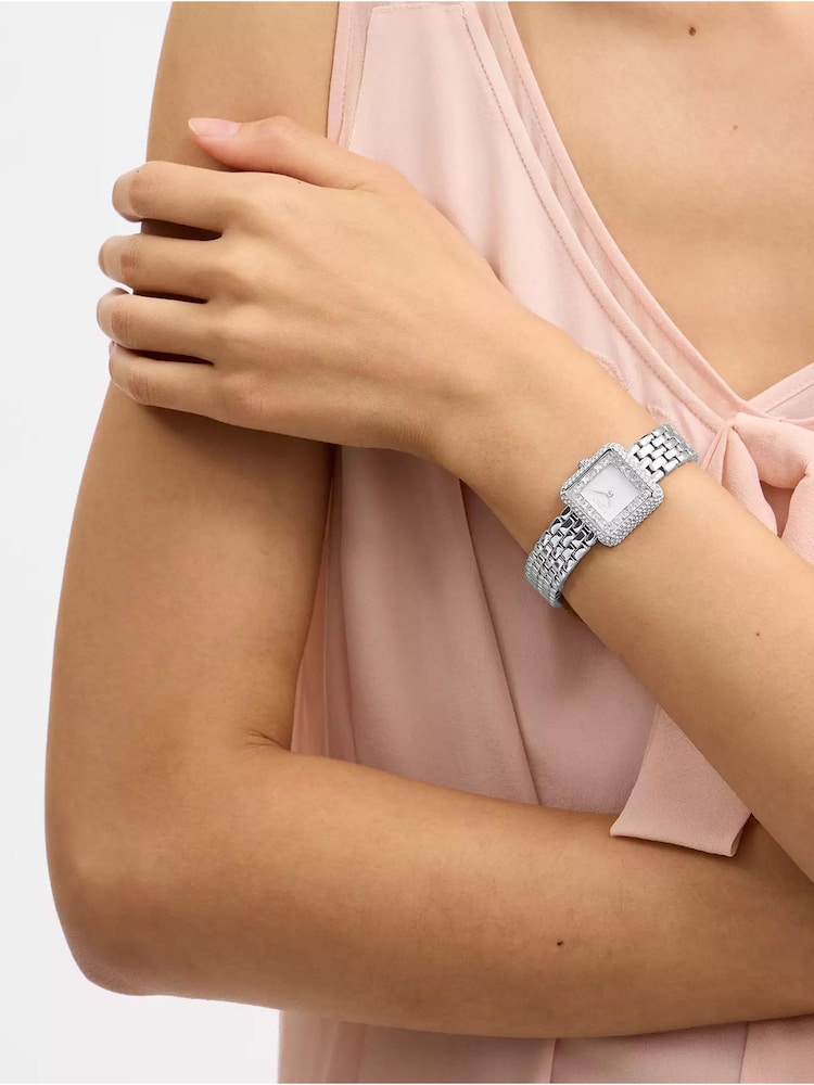 COACH Silver Tone Cass Crystal Dial and Stainless Steel Bracelet Watch - Image 4 of 4