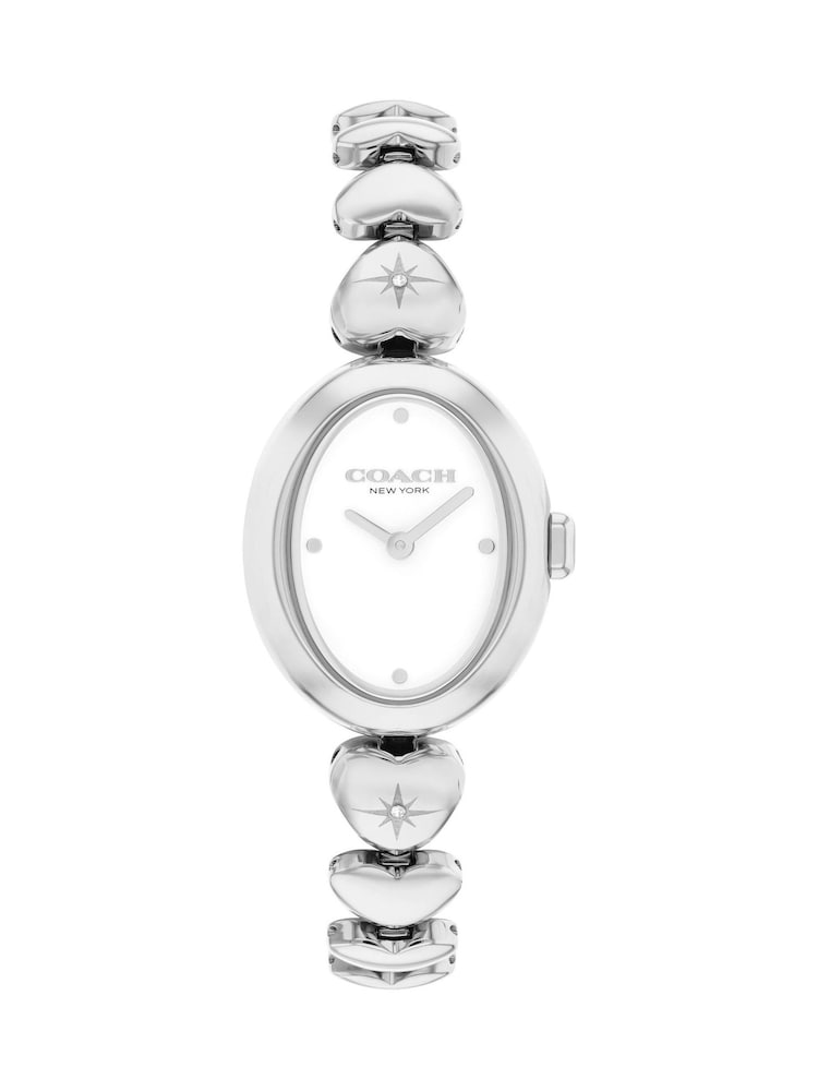 COACH Silver Tone Sammy Stainless Steel  Heart Bracelet Watch - Image 2 of 4