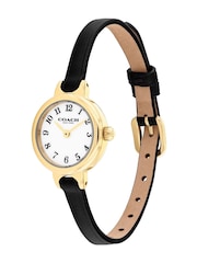 COACH Black Iris Leather Strap Watch - Image 1 of 4