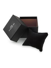 COACH Black Iris Leather Strap Watch - Image 5 of 5