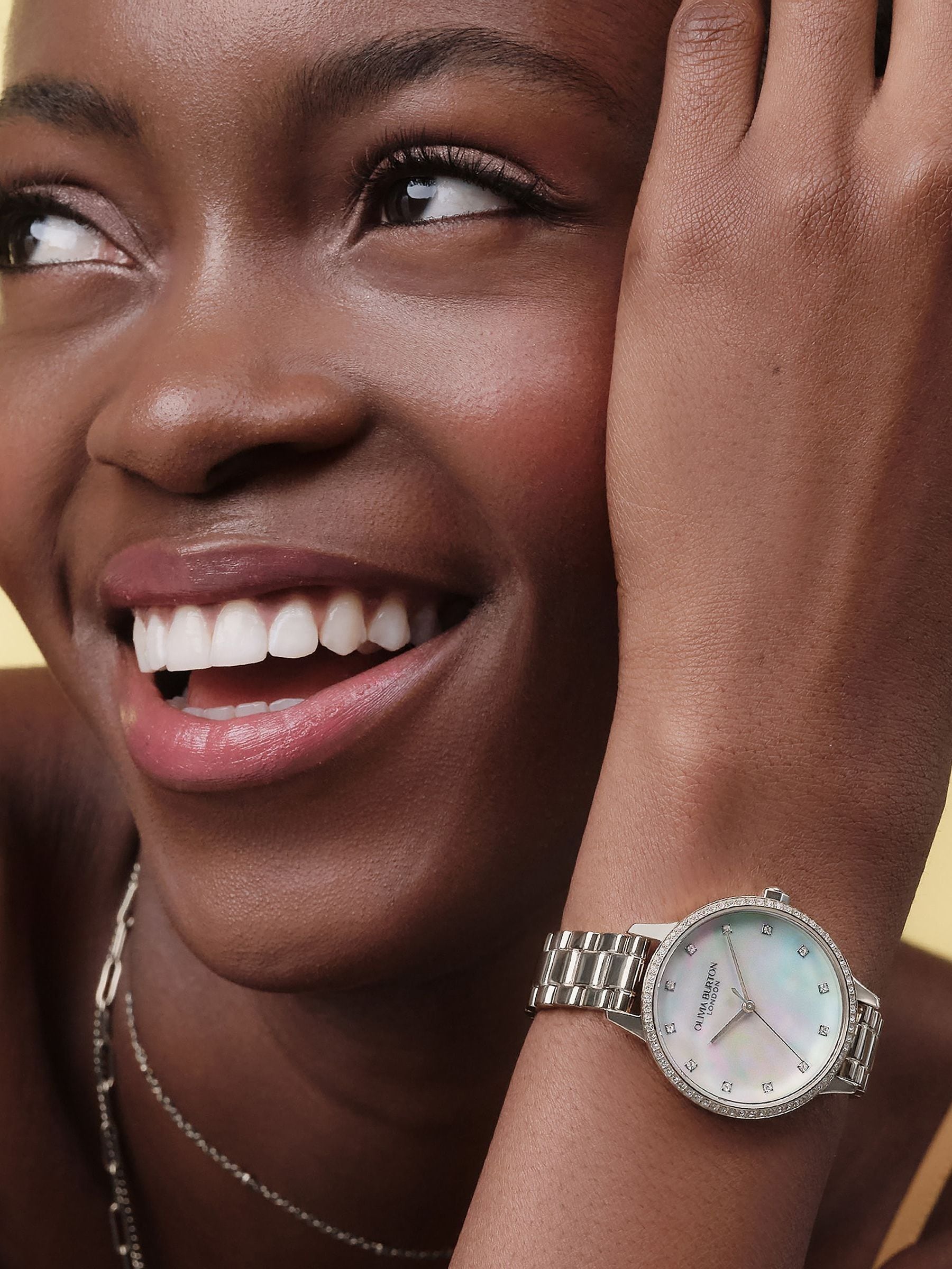 Olivia Burton Classic Captivate Women's Watch with Mother of Pearl Dial and Stainless Steel Link Bracelet 34mm - Image 9