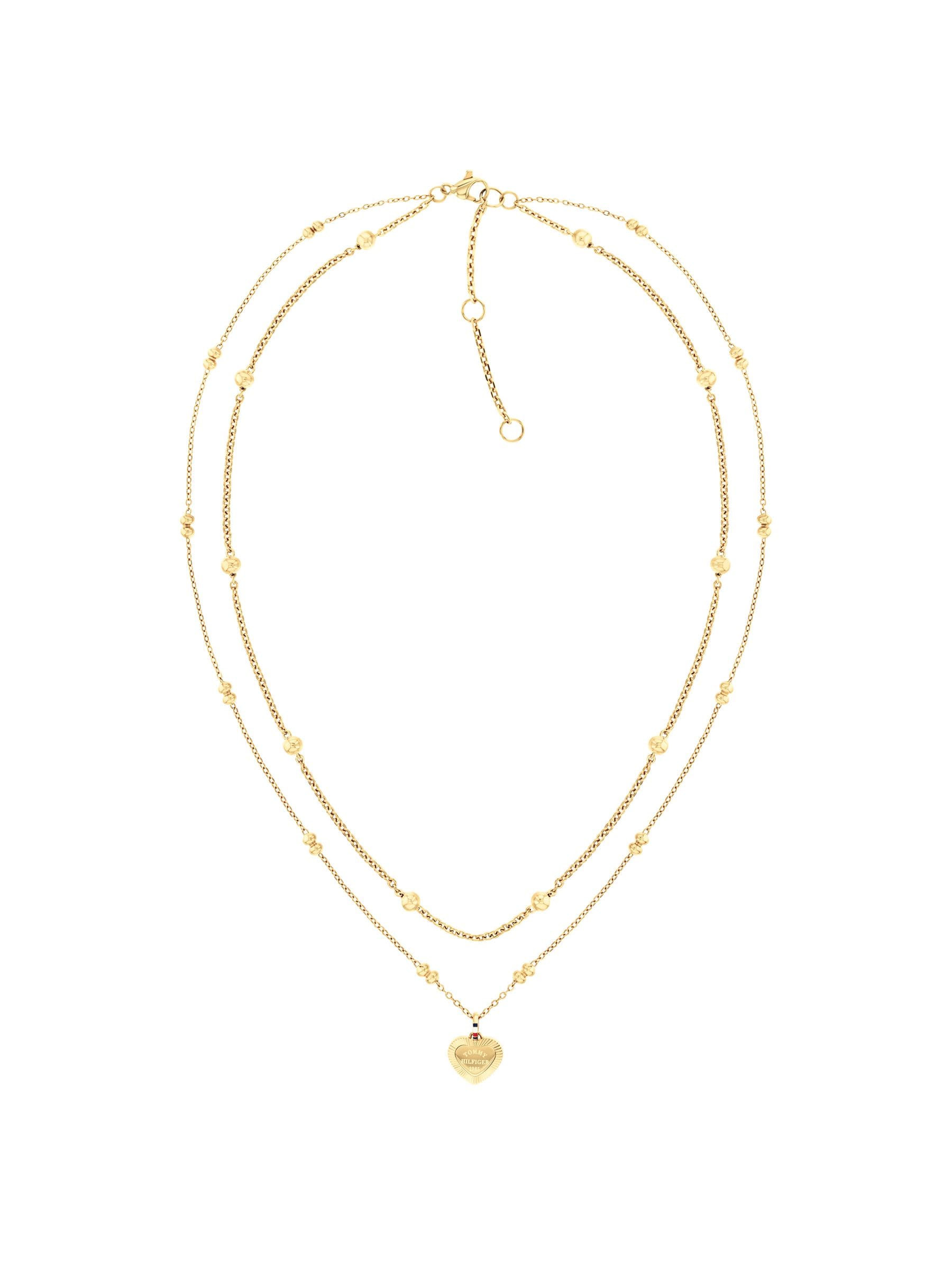 Tommy Hilfiger Women's Gold Plated Layered Chain Necklace