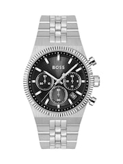BOSS Silver Tone Candor Prime Chrono Stainless Steel Watch - Image 3 of 5