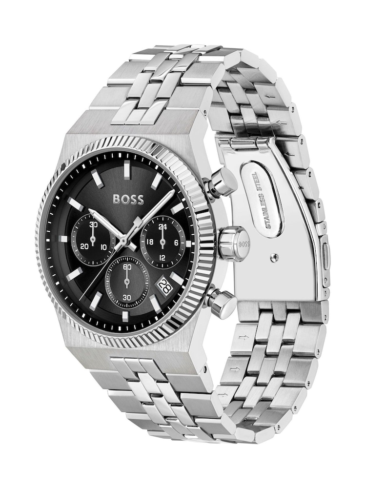 BOSS Silver Tone Candor Prime Chrono Stainless Steel Watch - Image 5 of 5