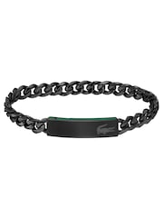 Lacoste Black Baseline IP Box Chain Bracelet - Image 2 of 3