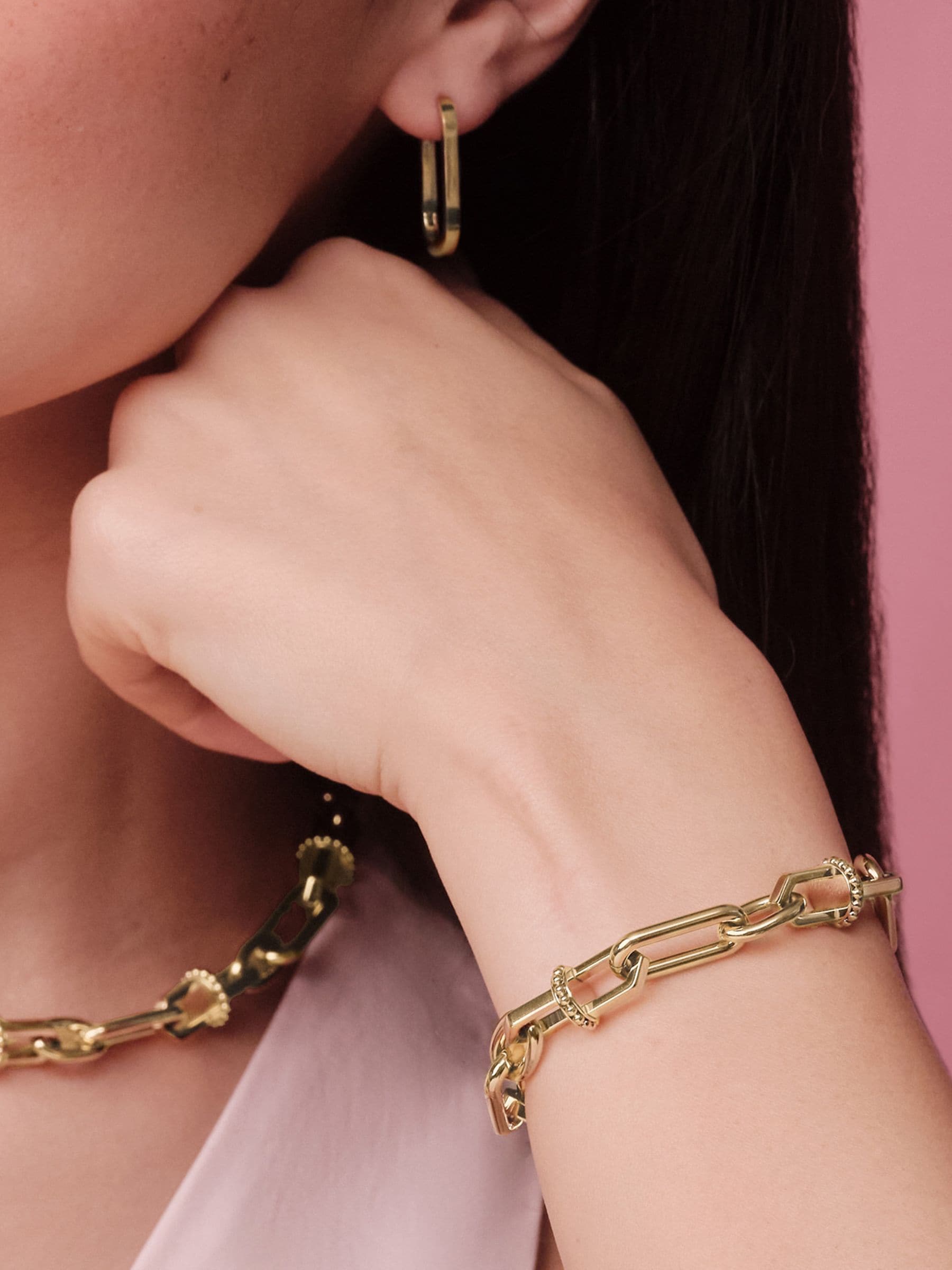 Olivia Burton Women's Gold Tone Ip Anchor Link Bracelet - Image 1