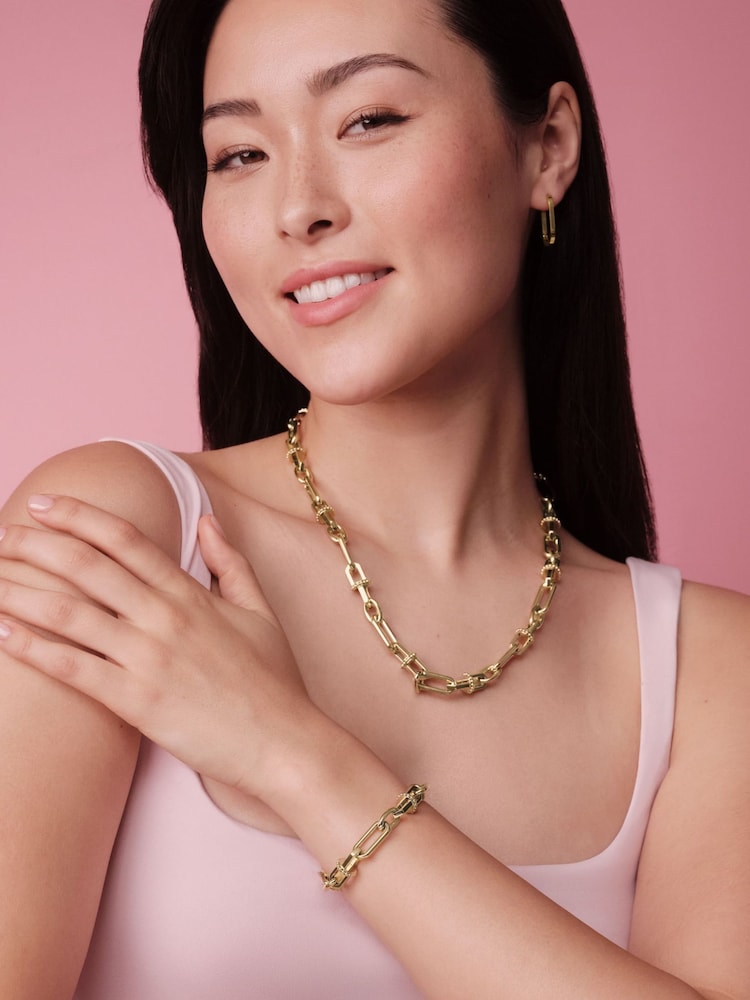 Olivia Burton Gold Tone IP Anchor Link Bracelet - Image 5 of 5