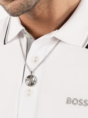 BOSS Silver Tone North Stainless Steel Necklace - Image 1 of 4