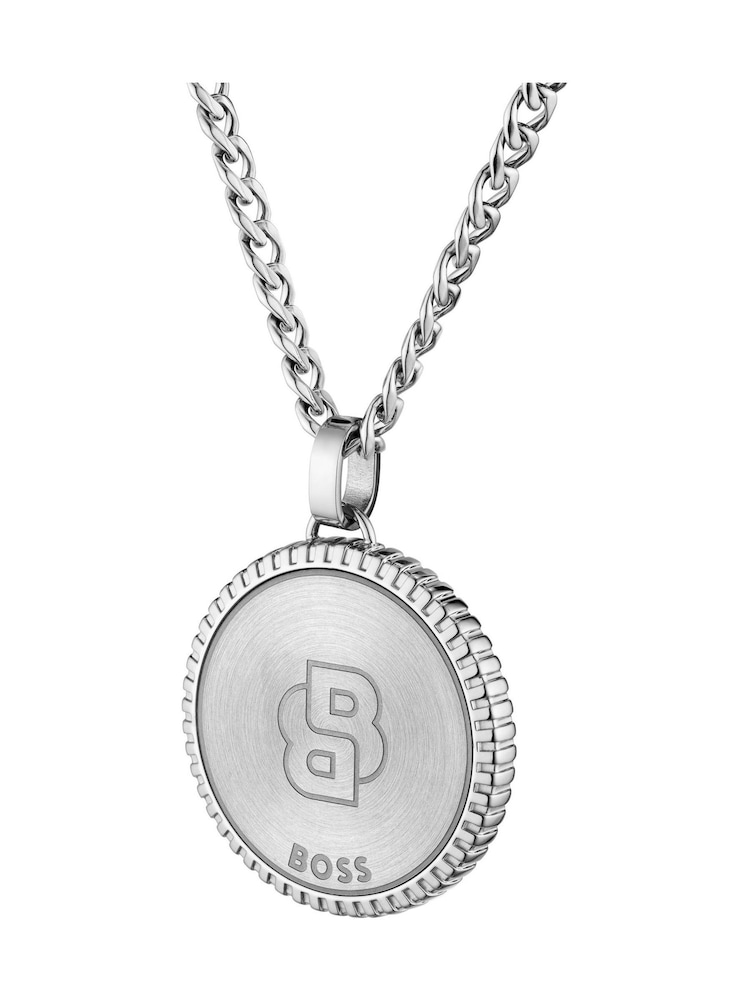 BOSS Silver Tone North Stainless Steel Necklace - Image 4 of 4