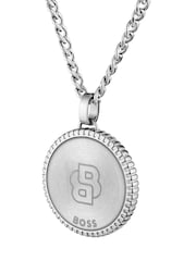 BOSS Silver Tone North IP Necklace - Image 6 of 7