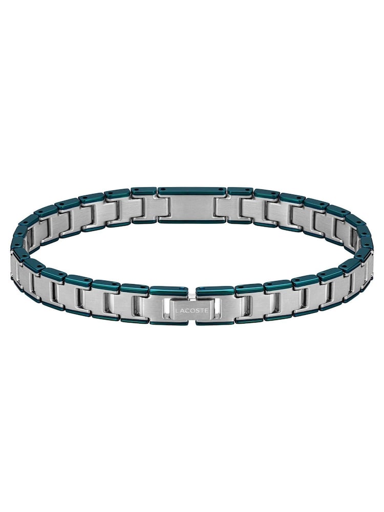 Lacoste Silver Tone Metropole Edge Stainless Steel Link Bracelet - Image 2 of 6