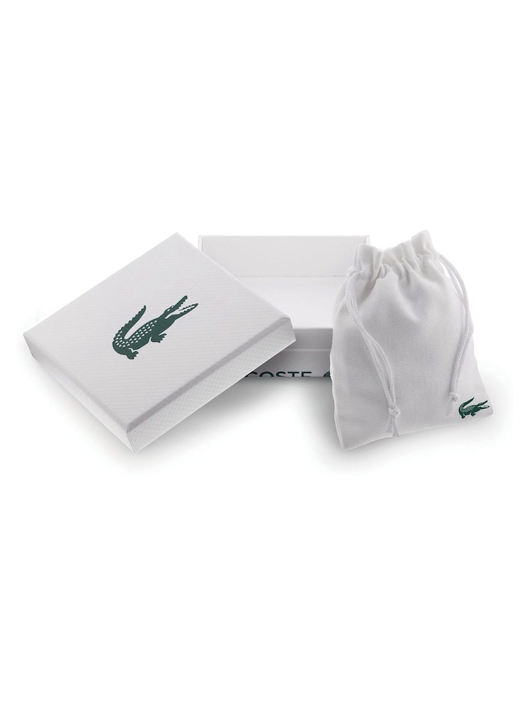 Lacoste Silver Tone Metropole Edge Stainless Steel Link Bracelet - Image 5 of 5 Lacoste Silver Tone Metropole Edge Stainless Steel Link Bracelet - Image 5 of 5