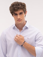 Tommy Hilfiger Black Blue Cord Leather Bracelet - Image 4 of 4