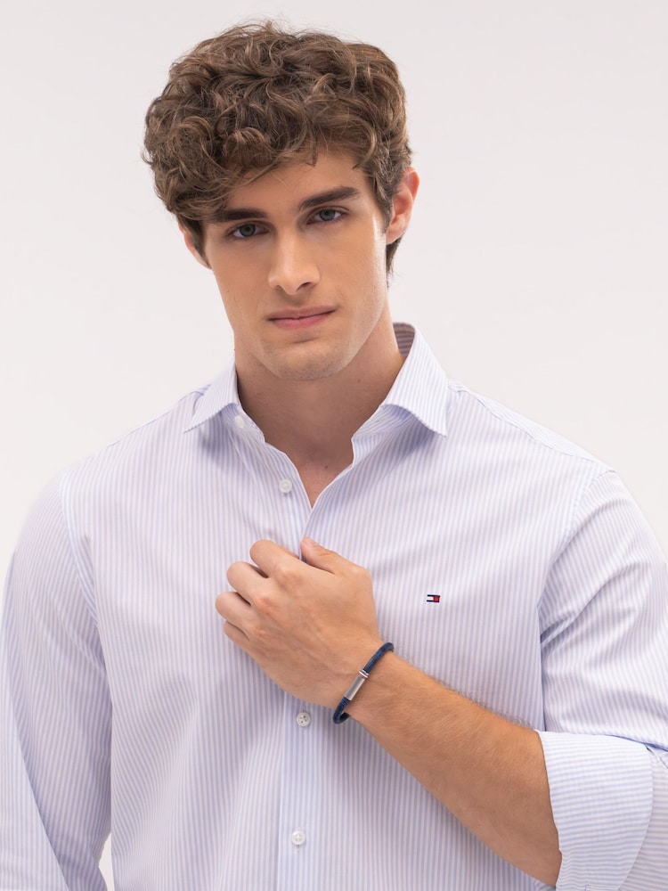 Tommy Hilfiger Black Blue Cord Leather Bracelet - Image 4 of 4