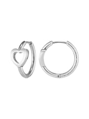 Olivia Burton Silver Tone Kindred Interlink Earrings - Image 2 of 4