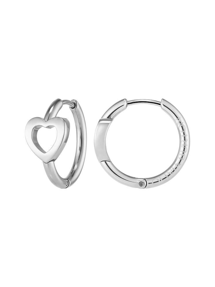 Olivia Burton Silver Tone Kindred Interlink Earrings - Image 2 of 4