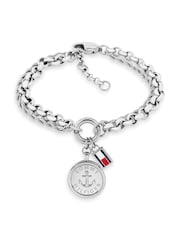 Tommy Hilfiger Silver Tone Stainless Steel Nautical Charm Bracelet - Image 1 of 1
