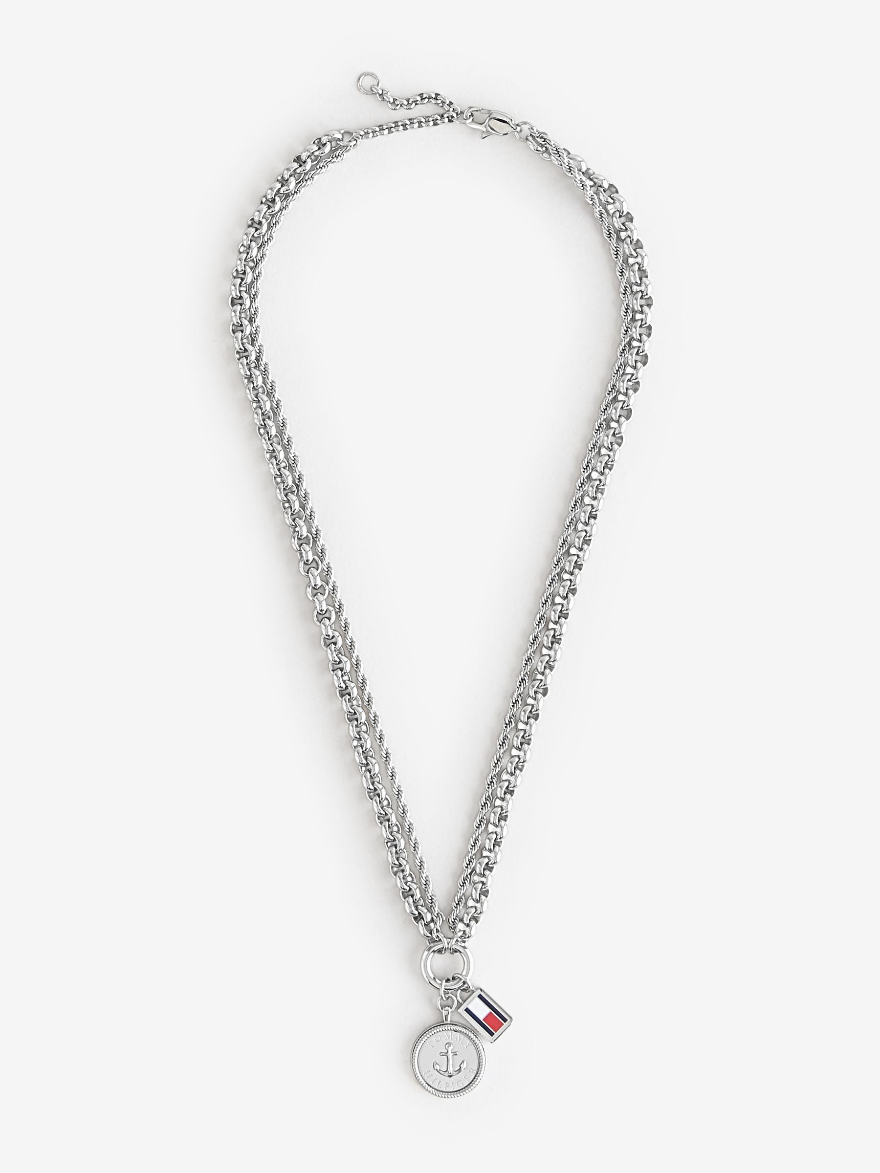 Tommy Hilfiger Womens Stainless Steel Nautical Charm Necklace - Image 2