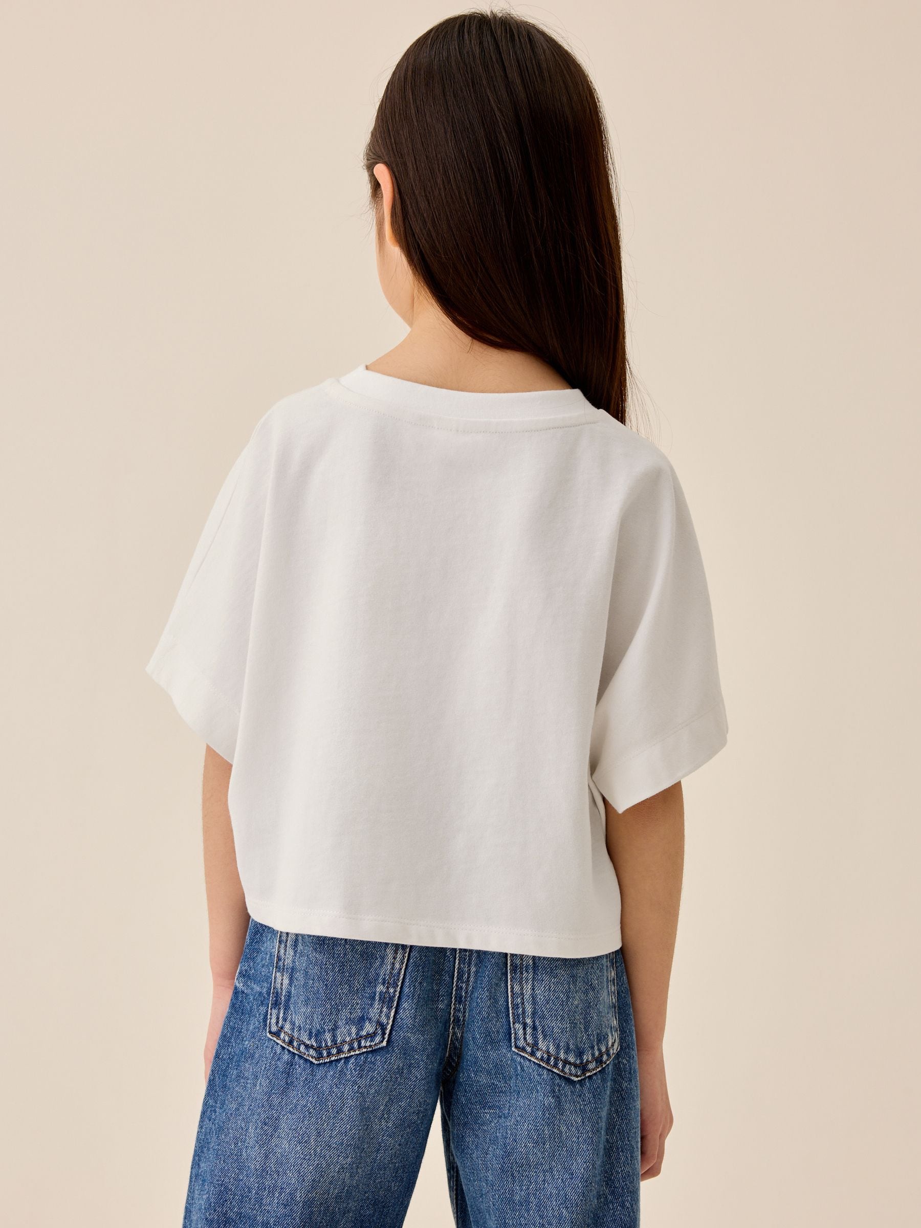 Buy White Matcha Boxy Graphic T-Shirt (3-16yrs) from the Next UK